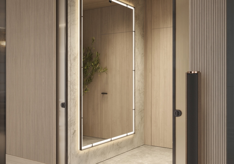 Kitchen and living room