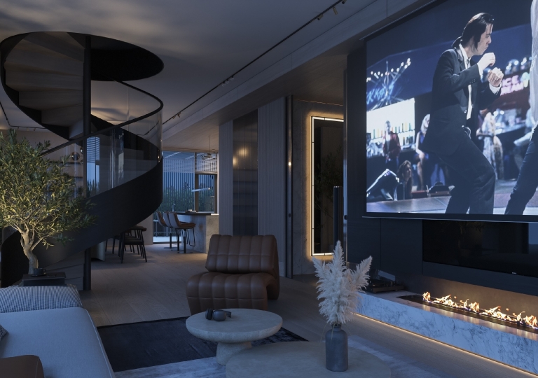 Kitchen and living room